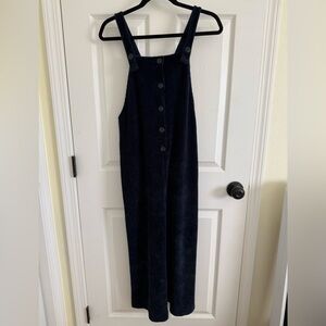 NWT Madewell Women's Dark Blue Corduroy Overalls SZ XS